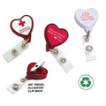 Heart Retractable Badge Reel (Label Only)